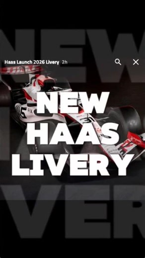 POV HAAS DROPPED THEIR LIVERY#f1#viral#haas#f1 #livery