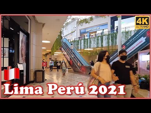 Most luxurious Mall Jockey PLaza | Walking TOUR 4K UHD | Surco | LIMA PERU 2021 🇵🇪