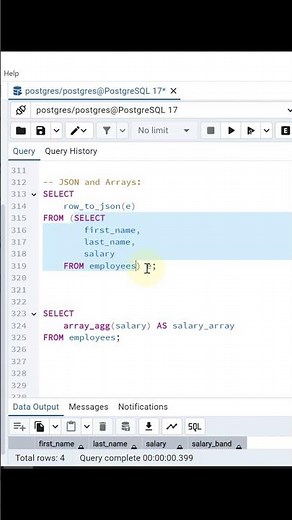 Converting Rows to JSON Output In PostgreSQL