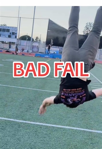 I told him not to….🥴 #backtuck #flips #fail #fyp | flip