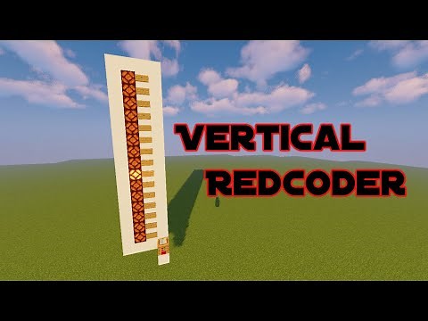 1.16+ Vertical Redcoder | Signal Strength decoder [ Minecraft 1.16+ ]