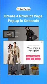 Create a Product Page Popup in Seconds | v7 New Editor | GemPages