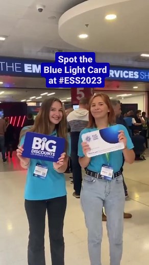 5K views · 55 reactions | Spot the Blue Light Card at the Emergency Services Show 2023!  #emergencyservices #emergencyservicesshow #ess2023  | Blue Light Card | Facebook