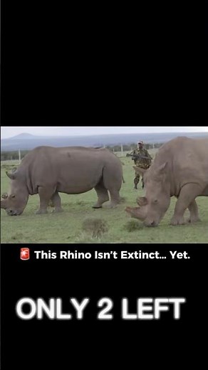 This Rhino Isn’t Extinct… But Time Is Running Out 🦏