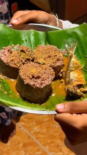 Millet Pittu and Dried Fish Curry — Homemade Sri Lankan Taste 🇱🇰| #shorts #cooking