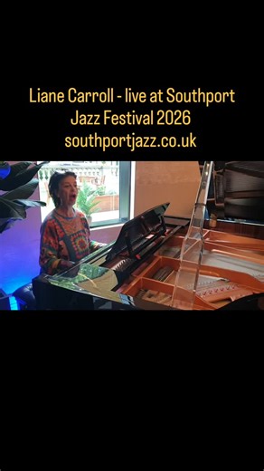 Southport Jazz Festival 2026 features the amazing LIANE CARROLL! Performing live with Swingtime Big Band on Friday 30th January and she'll be hosting a vocal workshop on Sunday 1st Feb - see southportjazz.co.uk for details. #jazzsinger #jazzmusic #jazzfestival #jazzfest #lianecarroll #jazz #jazzfunk #livemusic #jazzmusician #jazzclub #southport #southportuk #jazzy | Southport Jazz Festival