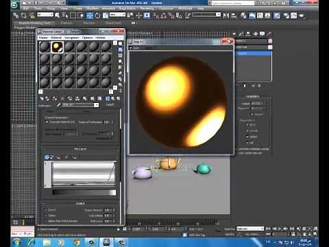 gold material in 3ds max