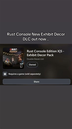 Rust Console New Exhibit Decor DLC out now…#shorts #rust #rustconsole