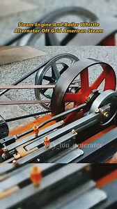 Steam Engine And Biler Whistle Alternator Off Grid American Steam❤️❤️⚙️🔧 #diy #energy #free #freeenergy #endless #generetor #freeelectricity | DIY Tou Generator