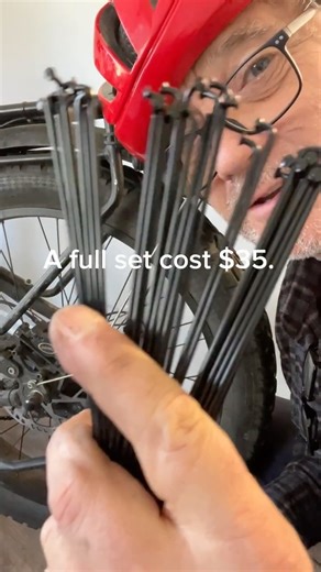 Spokes break. Fix them yourself.