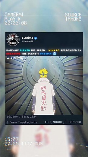 Minato vs Raikage Reveal 🤯🥶