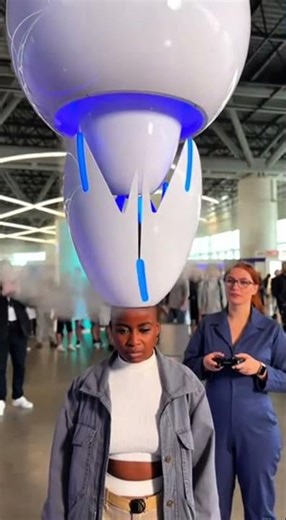 The Future of Curling Starts in Dubai 😳✨ AI Robots Create Perfect Curls!