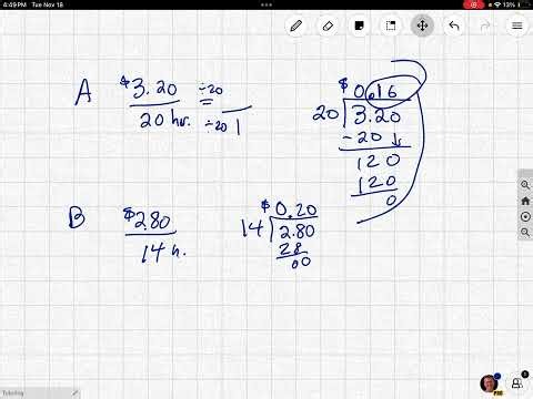 5.2c Solve Multi-step word problems involving comparison of unit rates p 171