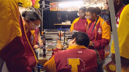 Laurel High robotics team competes in global competition