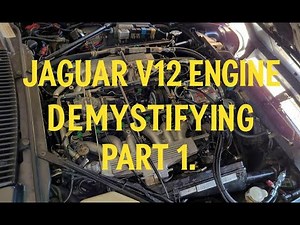 Jaguar XJS V12 - engine bay components overview