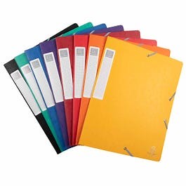 Exacompta Elasticated Box File Pressboard A4 40mm Pack of 10