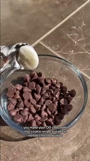 Chocolate Chipless Cookies from scratch🥣🍪 #cookiesareeverything #chocolatechip #baking