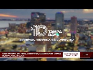 WTSP 10 Tampa Bay at 6pm - Open, Talent Rejoin Open, & Close - 4/7/2025 [New VO]