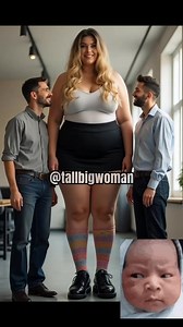 Tall big woman with short guys 😍 | Tall Big Woman