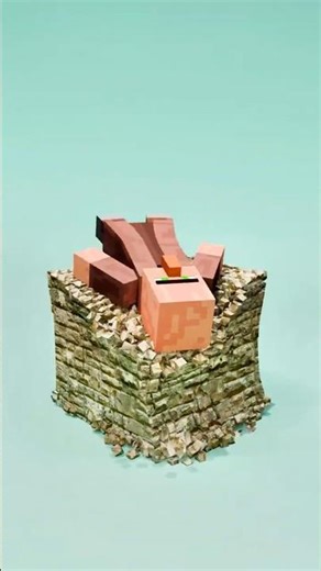 Villager vs Realistic Bricks Rigid Body Simulation