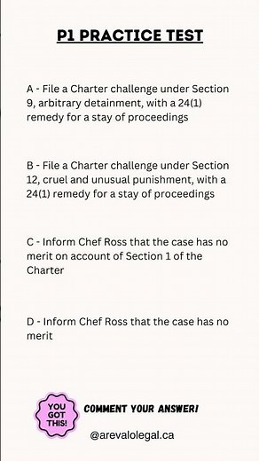 Paralegal Exam Prep Sample Question #p1 #ontario