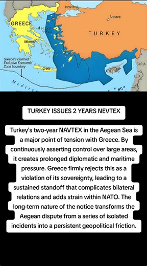 Turkey's NAVTEX in the Aegean Sea: Tensions with Greece