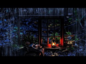Muffled Rain in a Dark Room | 12 Hours of Deep Sleep & Relaxation | 4K
