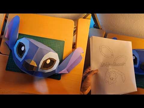 How to make a Stitch Mask out of PAPER - Momuscraft