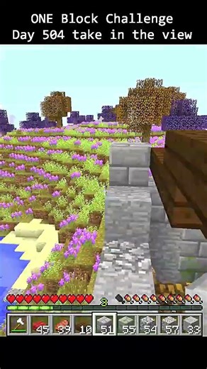 Day 504 Minecraft build challenge - ONE BLOCKS BUILD