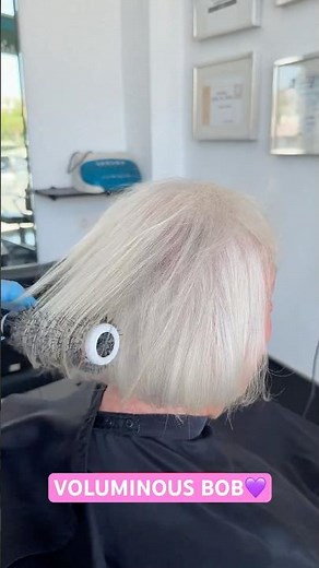 VOLUMINOUS SECRETS BOB HAIRCUT BLOW-DRY TECHNIQUE BY VIVYAN HAIR DESIGN 🤩💜 #bobhaircut #hairhacks