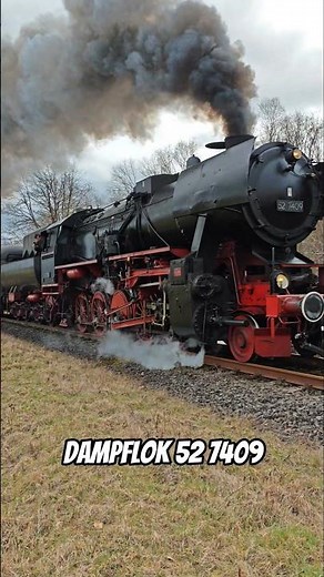 🚂 52 7409 auf dem Weg nach Westerburg – Winterdampf im Westerwald