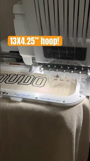 Magnetic hoop 13x4.25" used to embroider all these sweatshirts!