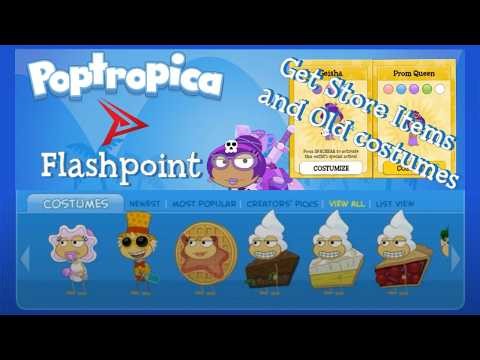 How To Get Old Store Items/Costumes In Poptropica (Flashpoint)