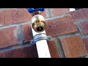Hose bib vacuum breaker demonstration