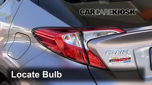 Tail Light Replacement on 2018 Toyota C-HR XLE 2.0L 4 Cyl.