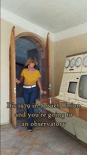 Visiting Soviet observatory #retrofuturism #70s #80s