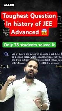 Only 0.05% Students Solved This 😱| JEE Advanced Probability Question | Sachin Sir #jeeadvanced #iit
