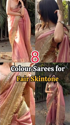 8 Sarees for fair Skintone 😍✨ | #itsmeasifa #fashion #saree #ootdguide #shorts #fyp