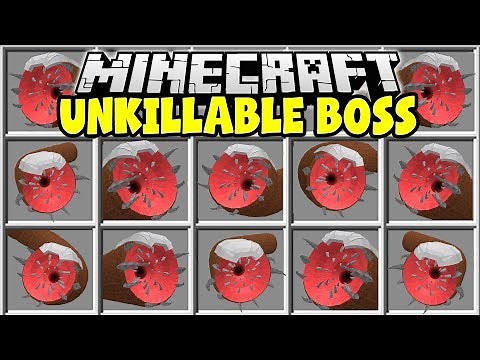 Minecraft UNKILLABLE BOSS MOD | SPAWN GIANT BOSSES AND TRY TO SURVIVE!