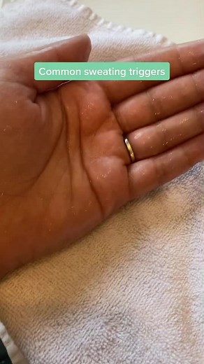 People with primary hyperhidrosis sweat for no obvious reasons but here are some of the factors that can trigger sweat glands to produce more sweat. #hyperhidrosischeck #sweatproblems #excessivesweating #sweat