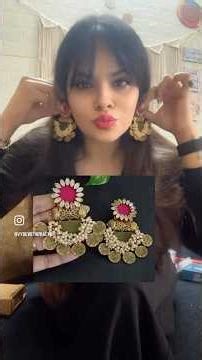 MEESHO EARRINGS HAUL 😍 | Designer Look Earrings at SHOCKING Prices | Budget Jewellery Try-On#shorts