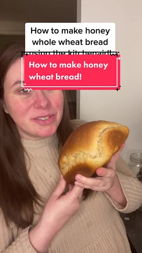 Homemade Honey Whole Wheat Bread Recipe for KitchenAid Mixer