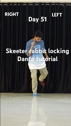 Day51/365 skeeter rabbit locking dance tutorial #dance365days