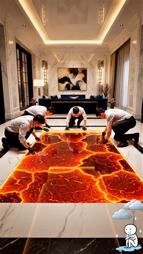 TIMELAPSE- EPOXY FLOOR LUXURY LAVA MAGMA