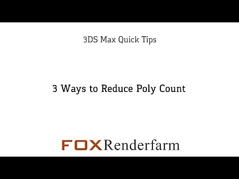 3 Ways to Reduce Poly Count