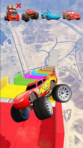 MACK vs MONSTER vs THE KING vs LIGHTNING MCQUEEN 🚗💀