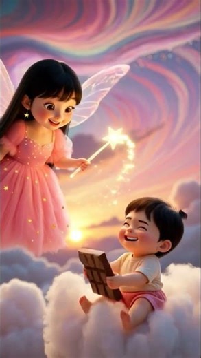 Fairy Came From Sky For Chocolate 🍫 | Urdu Funny Fairy Tale #Shorts