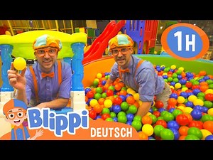 Blippi lernt im Hallenspielplatz Kinderland | Blippi Deutsch | Abenteuer und Videos für Kinder