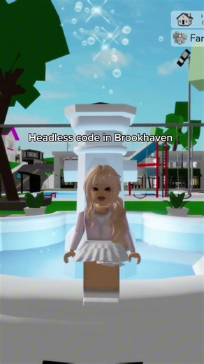 Headless code in Brookhaven 🏡😊 #roblox #robloxedit #brookhaven