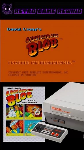 Retro Game Rewind - A Boy and his Blob Nintendo NES #shorts #nintendo #retrogaming